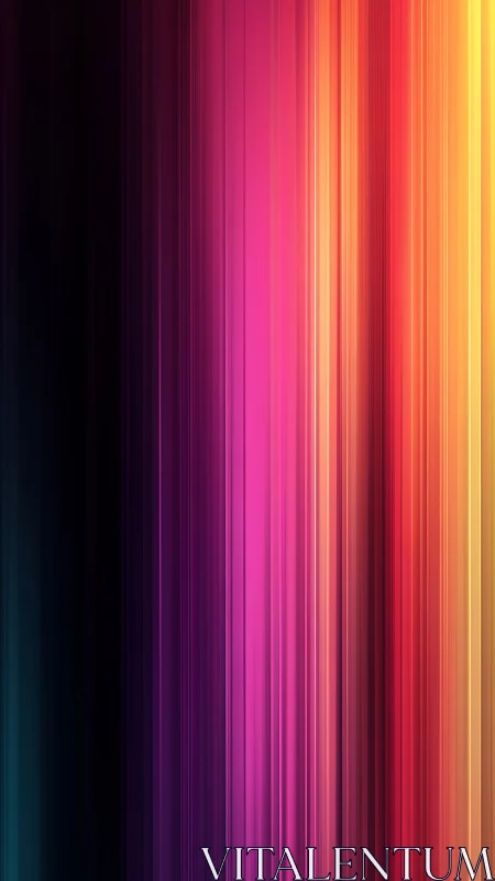 Radiant vertical color beams in a cozy sunset glow.