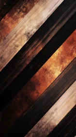 Diagonal textured bands form alternating metallic surface pattern