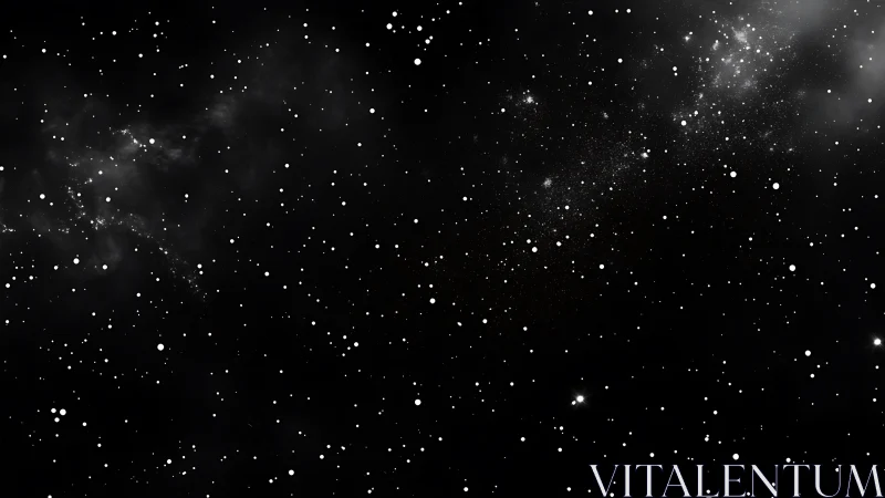 Starlit dust pirouettes softly across the midnight void