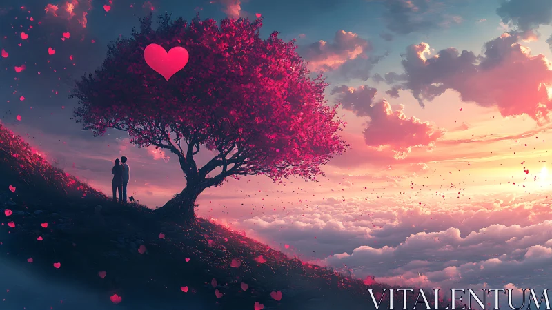 Two Souls Beneath the Chromatic Canopy of Dreams.