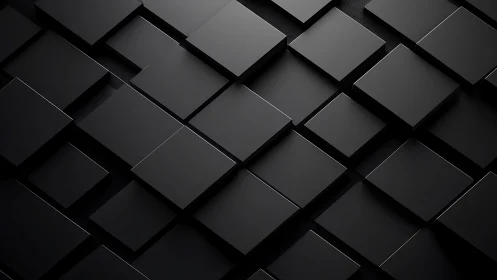Offset black rectangular panels form staggered 3D surface