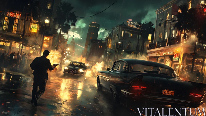Stormy city showdown unfolds across rain-soaked neon streets