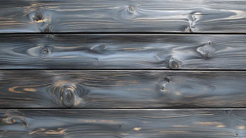 Charred wood planks with visible grain and knots pattern.