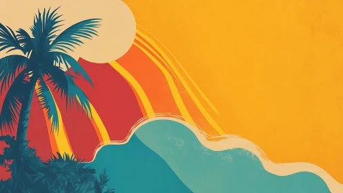 Tropical Paradise at Golden Hour.