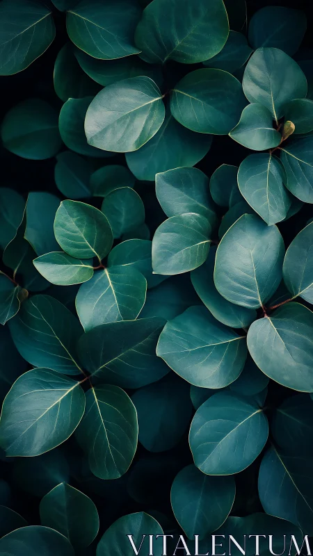 Soft teal foliage offering a calm, leafy escape from noise.