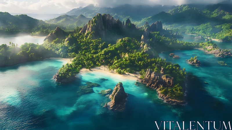 Emerald Archipelago: Tropical Island Paradise Unveiled.