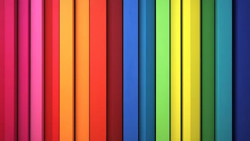 Parallel vertical color panels create uniform spectral gradient