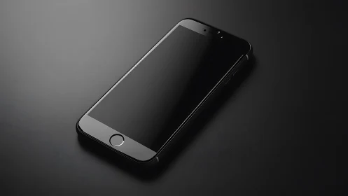 Smartphone on Dark Surface. Minimalist Tech Product.