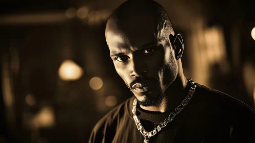 Brooding nightwatch glare in molten amber lightstorm.