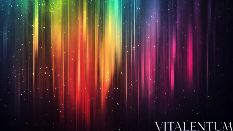 Vibrant vertical light streaks abstract digital artwork background.