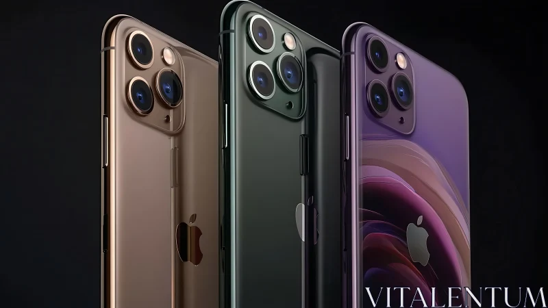 Triple-lens glass towers parade in jewel-toned smartphone armor.