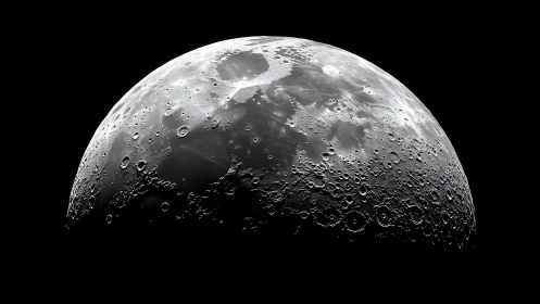 Luminous crater cities emerge along the moon’s silent rim