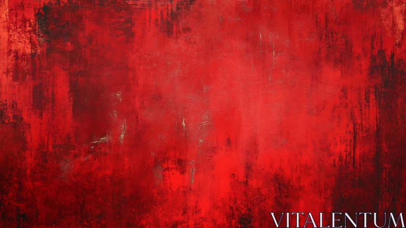 Chromatic stratified red field with distressed pigment gradients.