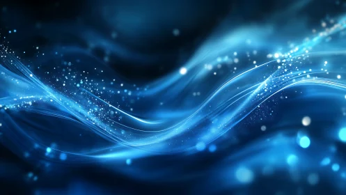 Luminescent blue energy waveforms with floating light particles