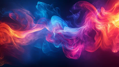Luminous Colors Dance Through Cosmic Swirls