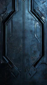 Star-flecked alloy gateway hums with dormant circuitry lines