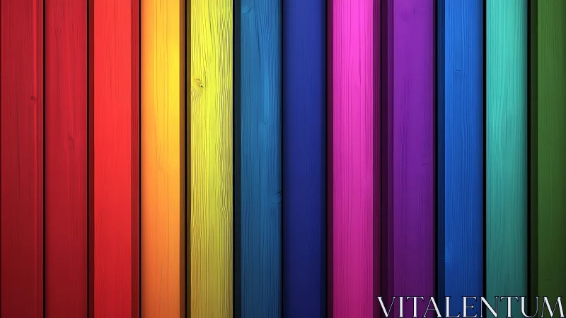 Rainbow timber marches in perfectly painted vertical chorus