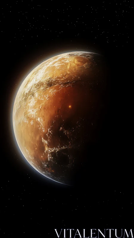 Burnished desert world leans into starlit cosmic hush