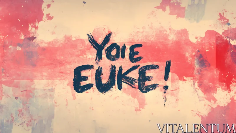 Brushstroke shouts twist letters into bold, cryptic protest