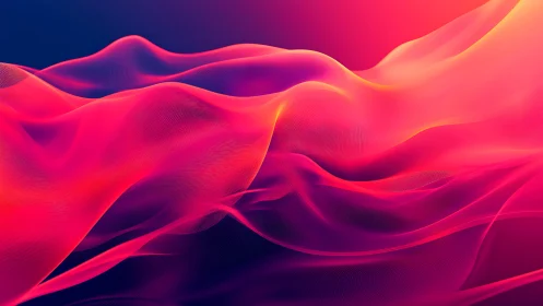 Neon silk horizons drift across a glowing digital dusk.