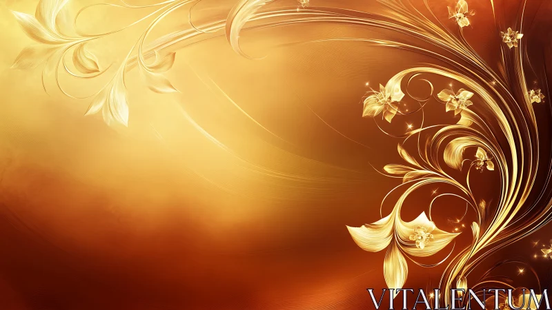 Golden bloom currents swirling across sunset velvet fields.