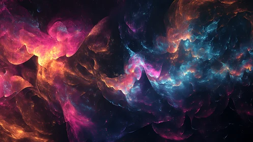 Nebulae waltz in electric fire across a dreaming cosmos.