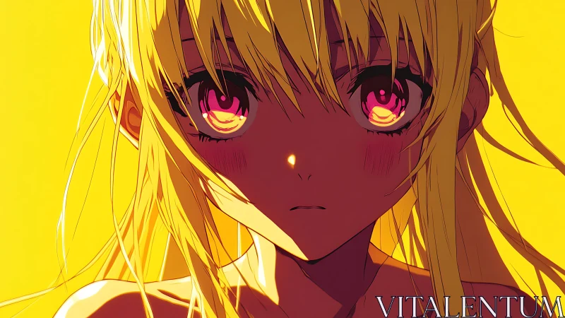 Golden glare holds a quiet storm inside luminous eyes