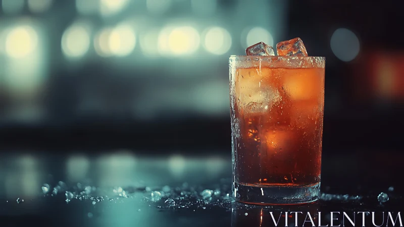 Crystalline Cocktail Dreams in Neon Ambiance.