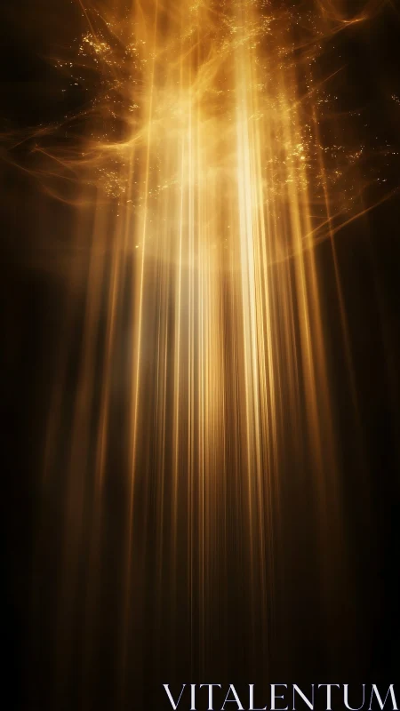 Golden light cascades softly through a dreamy twilight sky.