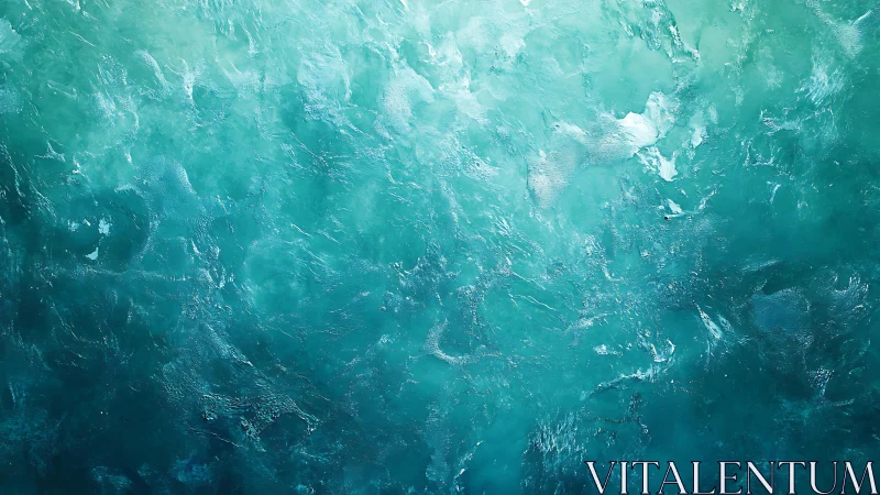 Abstract Ocean-Inspired Texture in Aqua and Teal Hues.