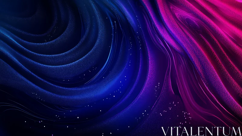 Velvet cosmic currents in deep blue and neon magenta glow.