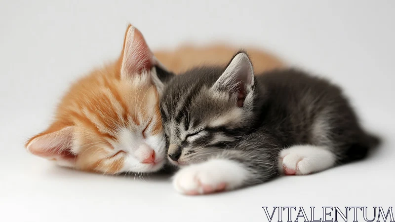 Sleeping Kittens: Intimate Domestic Composition With Soft Focus Depth.