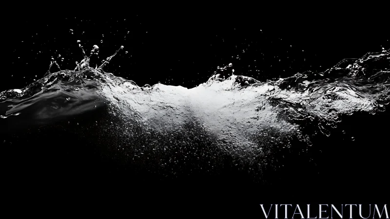 High-speed macro capture of turbulent water splash dynamics