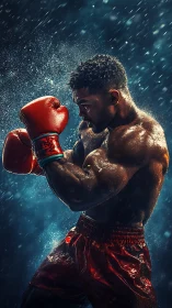 Champion Ready: Boxer in the Ring