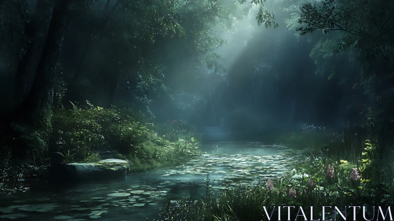 Luminescent Sanctuary: Where Jungle Breathes Light.