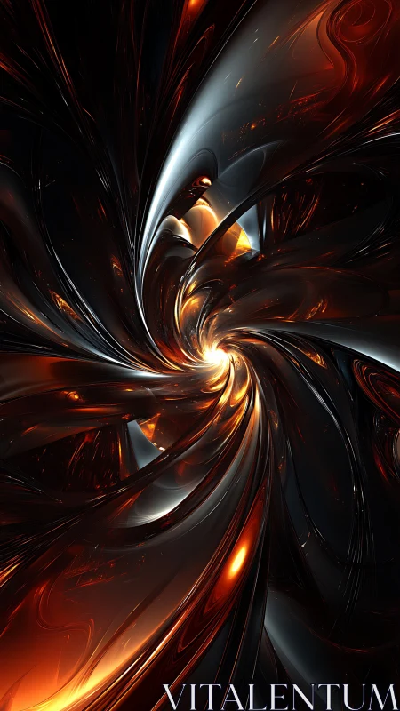 Thermodynamic vortex of molten metallic filaments in rotation.