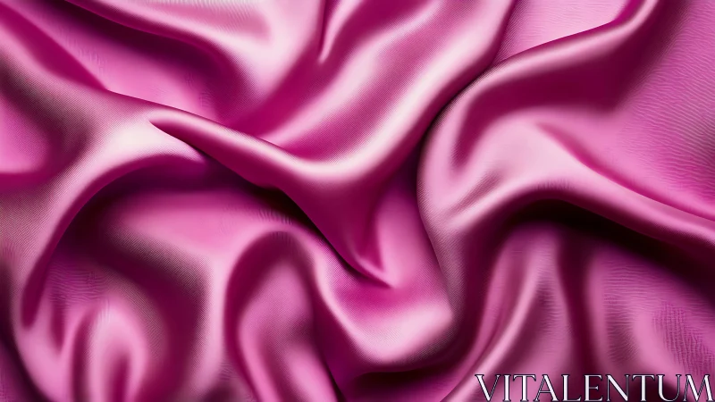 Magenta Silk Fabric Folds: High-Resolution Textile Surface Texture Study