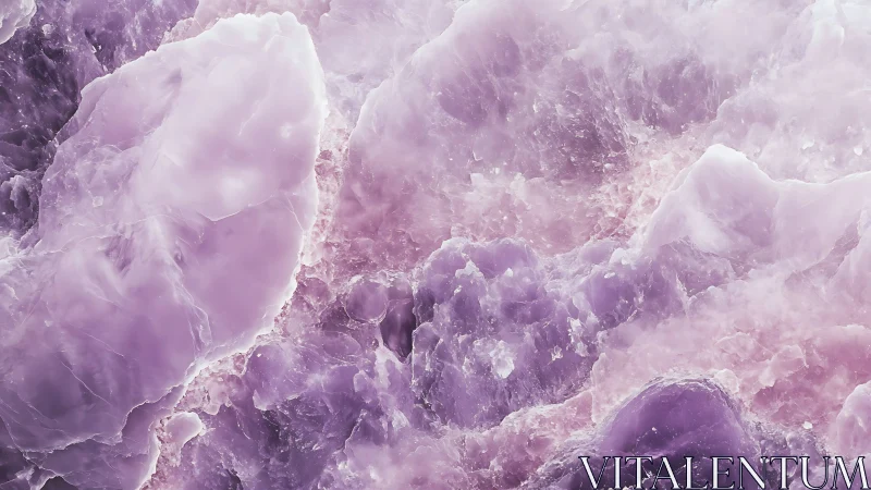 Lavender amethyst crystal macro with luminous gradients.