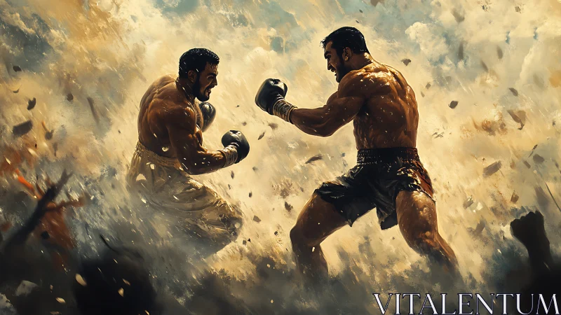 Warriors Collide in Golden Dust and Glory