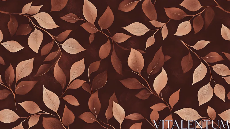 Copper-kissed leaves drifting over deep chocolate calm.