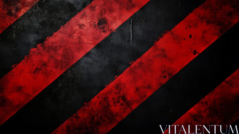 Grunge Red and Black Diagonal Striped Abstract Background.