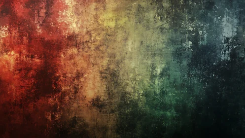 Weathered rainbow textures blending warm and cool tones.