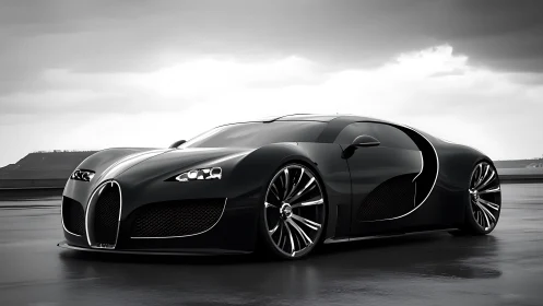 Midnight hypercar skims wet asphalt like liquid lightning