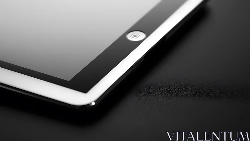 Minimalist Device Close-Up: Monochromatic Tech Aesthetics.