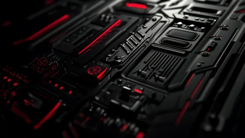 Neon-black circuitry prowls like a stealth starship hull