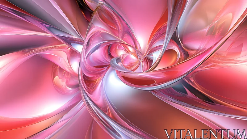 Glowing pink swirls inviting you into a dreamy abstract flow.