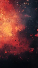 Fire and Darkness: Abstract Flame Composition