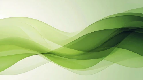 Layered green waveforms in translucent abstract composition.