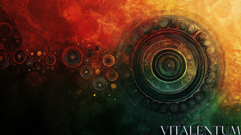 Radial vortex mandala with thermodynamic chromatic gradients.