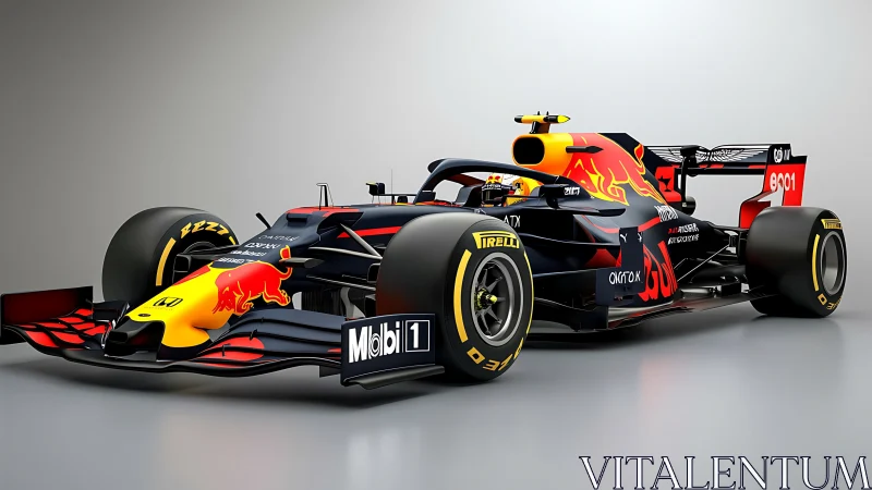 Sleek racing machine poised for speed and bold track battles.